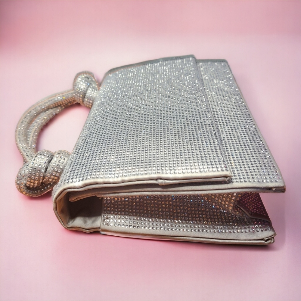 SOLD! Zara Sparkly Mini City Bag - Silver - Picture 3 of 8